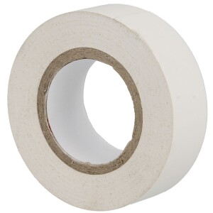 PVC insulation tape white 0.15 x 15 mm up to 105°C on 10-m roll