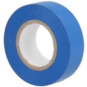 PVC insulation tape blue 0.15 x 15 mm up to 105°C on 10-m roll