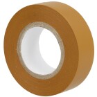 PVC insulation tape brown 0.15 x 15 mm up to 105&deg;C on 10-m roll