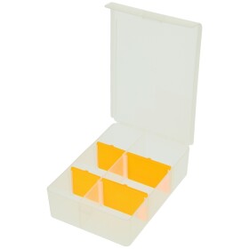 Assortment box empty with 6 compartments