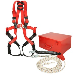 MAS safety kit fall protection fall arrester with rope grab - 10 m