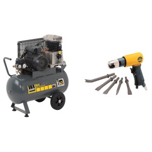 Schneider compressor set UNM 410-10-50 W compressor+chisel hammer MLH-MHM