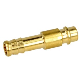 Kupplungsstecker mit Schlauchtülle 9 mm Messing