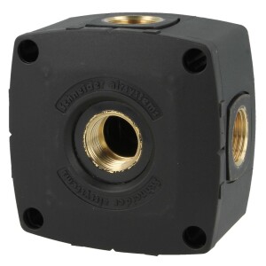 Air distribution block G 1/2" IT 4 x air input and outlet