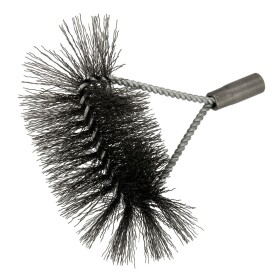 Rear panel brush - steel wire, 80 mm M 10i / length 150 mm