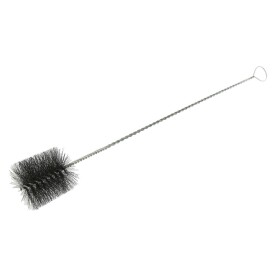 Round steel brush, twisted handle 100 mm 1000 mm long