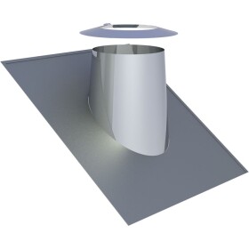 Roof flashing 130 mm Ø for roof pitch 26-35°