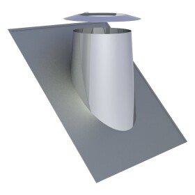 Roof flashing 130 mm Ø for roof pitch 36-45°