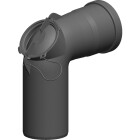 Clean-out elbow plastic &Oslash; 80 mm 87&deg; with door