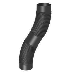 Flexible flue pipe plastic 80 mm x 12,5 m