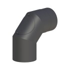 Elbow 90&deg; stove pipe &Oslash; 150 mm with clean-out opening black