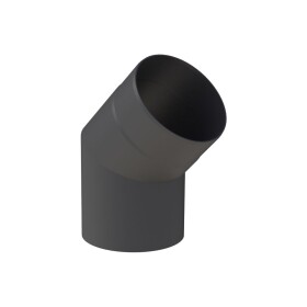 Elbow 45&deg; stove pipe &Oslash; 150 mm black