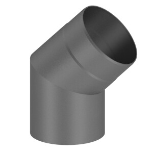 Elbow 45° stove pipe Ø 150 mm cast-grey