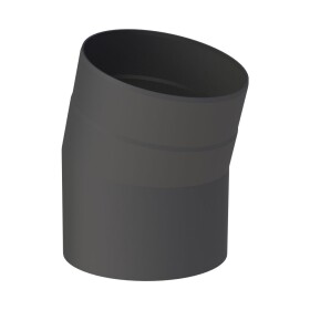 Elbow 30° stove pipe Ø 130 mm black