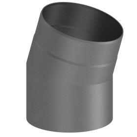 Elbow 30° stove pipe Ø 130 mm cast-grey