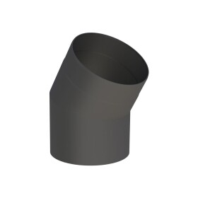 Elbow 15&deg; stove pipe &Oslash; 120 mm black