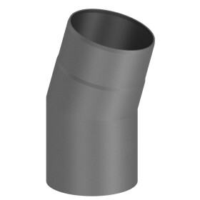 Elbow 15° stove pipe Ø 120 mm cast-grey