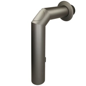 Angled pipe set for stove pipe Ø 120 mm 450/700 mm cast-grey