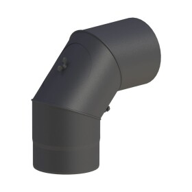 Elbow rotatable &Oslash; 120 mm for stove pipe with door...