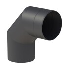 Elbow 90&deg; stove pipe &Oslash; 120 mm black