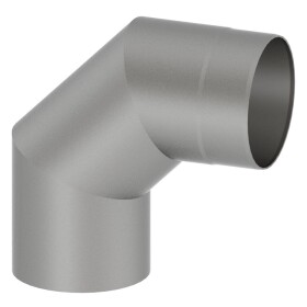 Elbow 90&deg; stove pipe &Oslash; 150 mm cast-grey