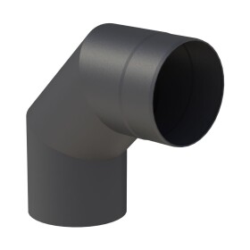 Elbow 90° stove pipe Ø 180 mm black