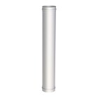 Flue pipe stainless steel 130 x 1,000 mm with double socket