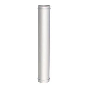 Flue pipe stainless steel 180 x 1,000 mm with double socket