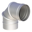 Elbow stainless steel &Oslash; 200 mm rotatable 0-90&deg;