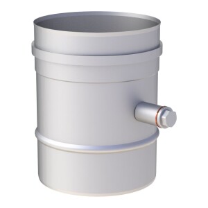 Flue pipe stainless steel Ø 130 mm 250mm with condensate trap