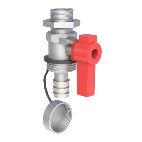 Shut-off valve with ½" ET
