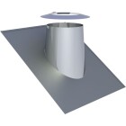OEG Roof flashing stainless steel &Oslash; 180 mm for roof pitch 26-35&deg;