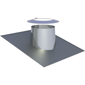 OEG Roof flashing stainless steel 5-15&deg; &Oslash; 180 mm