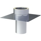 OEG Base plate stainless steel &Oslash; 200 mm for chimney raise double-walled 0.5 mm