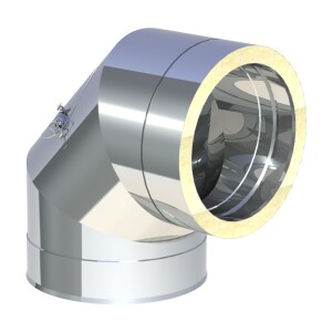 OEG Clean-out elbow stainless steel Ø 200 mm 90° with door