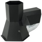 RS-180, chimney fan INJEKT stainless steel, black powder-coated