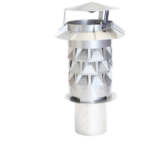 Chimney cowl Windkat Ø 180 with round plug-in stub 176 mm