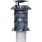 Chimney cowl Windkat &Oslash; 130 with square plug-in stub 100 mm