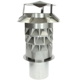 Chimney cowl Windkat &Oslash; 200 with square plug-in...