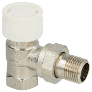 Oventrop valve body AV 9, angle ½" with presetting, nickel-plated 1183704