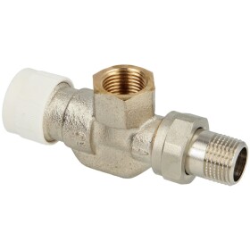 Oventrop valve body AV 9, axial &frac12;&quot; with...