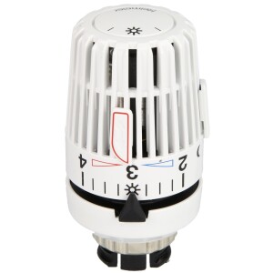 Heimeier thermostatic head VK white 9710-24.500 clamp connection