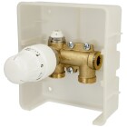 Simplex regulation box TH with outer thermostatic head, Standard, white F11880