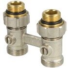 Valve block &frac12;&quot; x &frac34;&quot; and &frac34;&quot; Euro cone straight version without bybass valve