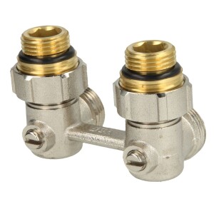 Watts Valve block ½" x ¾" and ¾" Euro cone angle version without bybass valve 10001886