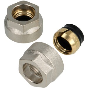 1 clamp fitting with Euroconus 3/4" x 15 for copper/steel pipe 15/1mm 