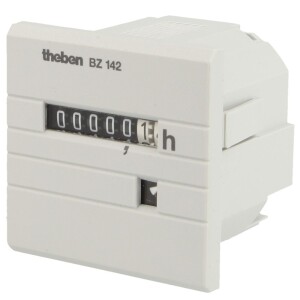 Elapsed time meter Theben BZ 142-3 analogue, plug-in for 35mm DIN, 230V 1420723