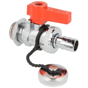 SCHELL F+ E ball valve with lever handle 1/2" matt chrome 139940399