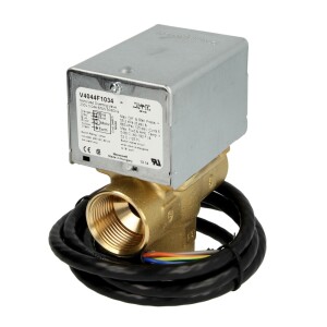 Three-way zone valve V4044F1000B, ¾" IT 230V/50Hz, with help switch, Honeywell