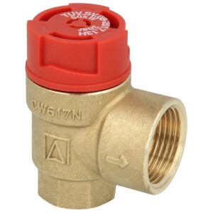 Safety valve for heating 1/2" 3 bar